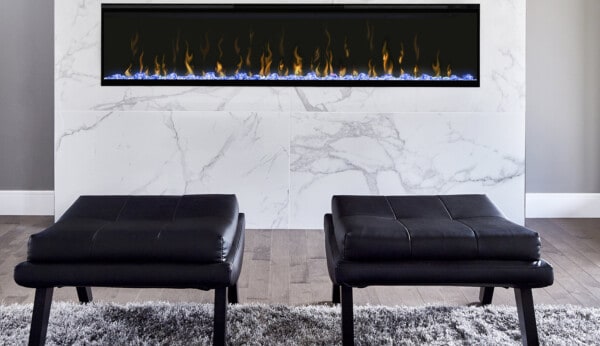 τζάκι ηλεκτρικό εντοιχιζόμενο, αλλαγή χρωμάτων led, μοντέρνα διακόσμηση, ιδέες, έπιπλα, καθιστικού, μάρμαρο, dimplex ignite xl