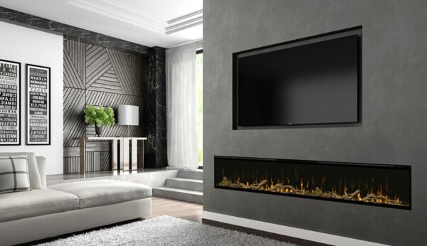 τζάκι ηλεκτρικό ένθετο, μοντέρνα διακόσμηση, τηλεόραση, ανακαίνιση, θέρμανση, led φωτισμοί, καθιστικού, dimplex ignite xl