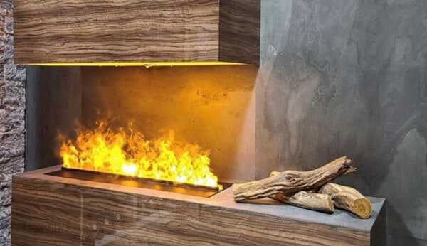 Τζάκι ατμού ηλεκτρικό, optimyst, μέσα σε κατασκευή, ηχητικά εφέ, αυξομείωση φλόγας, ασφαλές, Dimplex cassette 1000