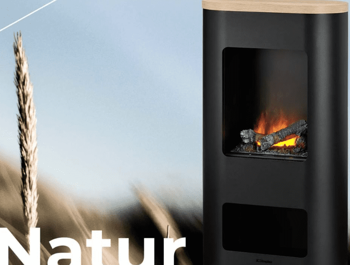 Ηλεκτρικό τζάκι ατμού δαπέδου με ξύλα Dimplex Natur 120 μεταλλικό