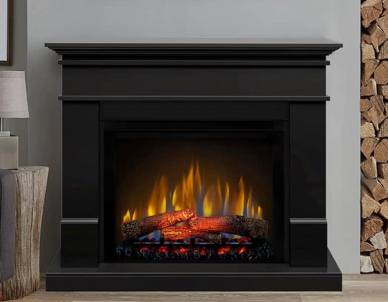 Ηλεκτρικό τζάκι με επένδυση Dimplex XHD 28 + Lisabona Black MDF