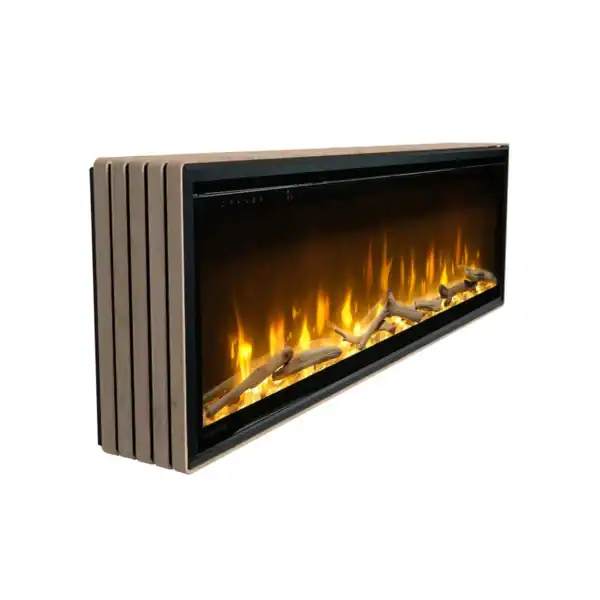 Τζάκι τοίχου ηλεκτρικό με ξύλινη επένδυση Dimplex_Ignite-Evolve-Rib-Wal