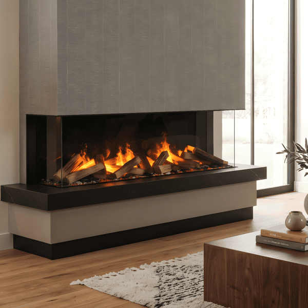Ηλεκτρικό τζάκι ατμού vapor Dimplex_e_matrix_1300-400_ΙΙI_optimyst_3 όψεις_130cm
